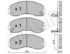METELLI 22-0377-0 Brake Pad Set, disc brake